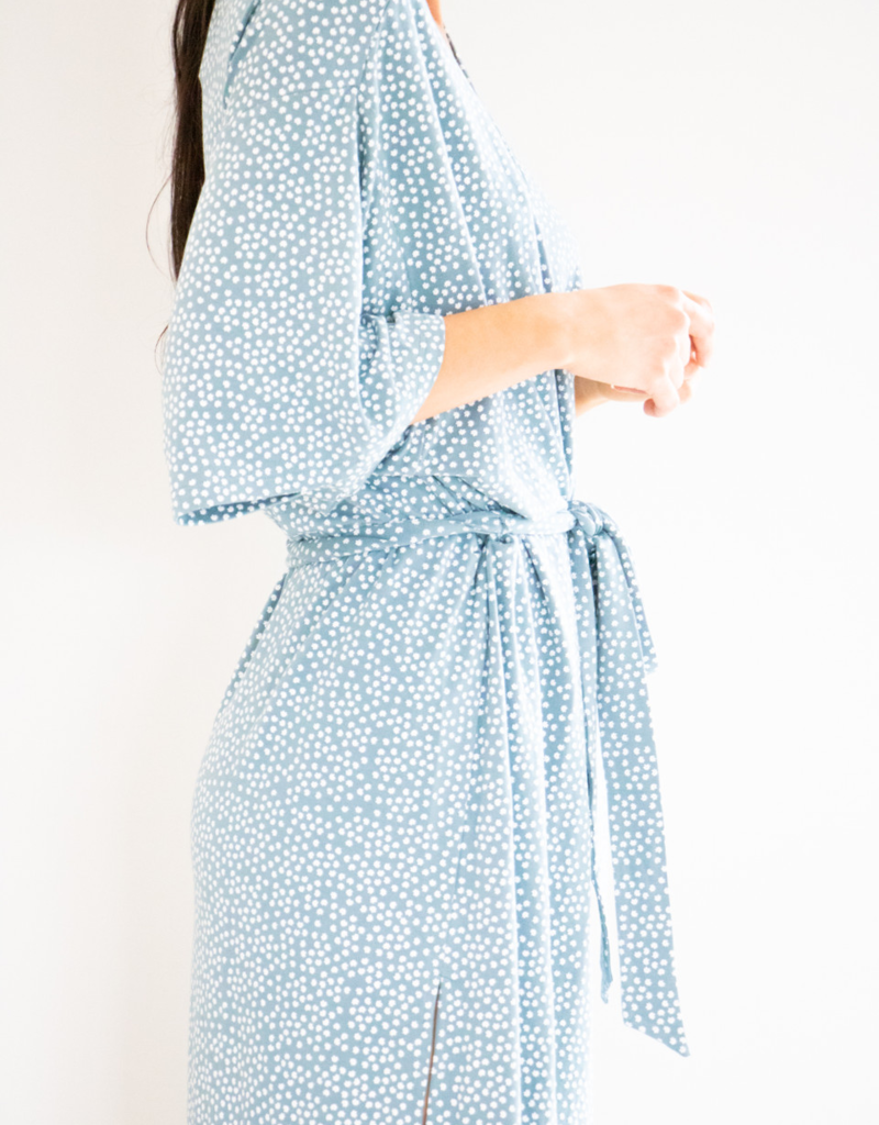 Privilege Chemise Robe - Coastal Blue (FINAL SALE)