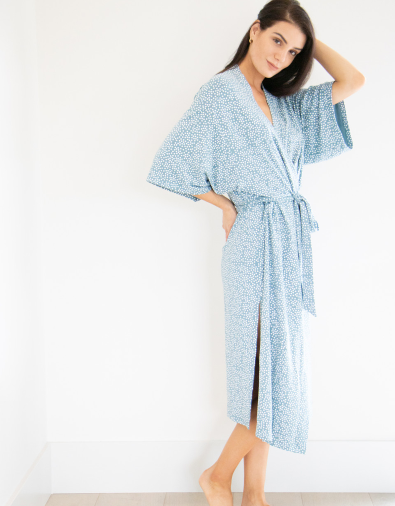 Privilege Chemise Robe - Coastal Blue (FINAL SALE)