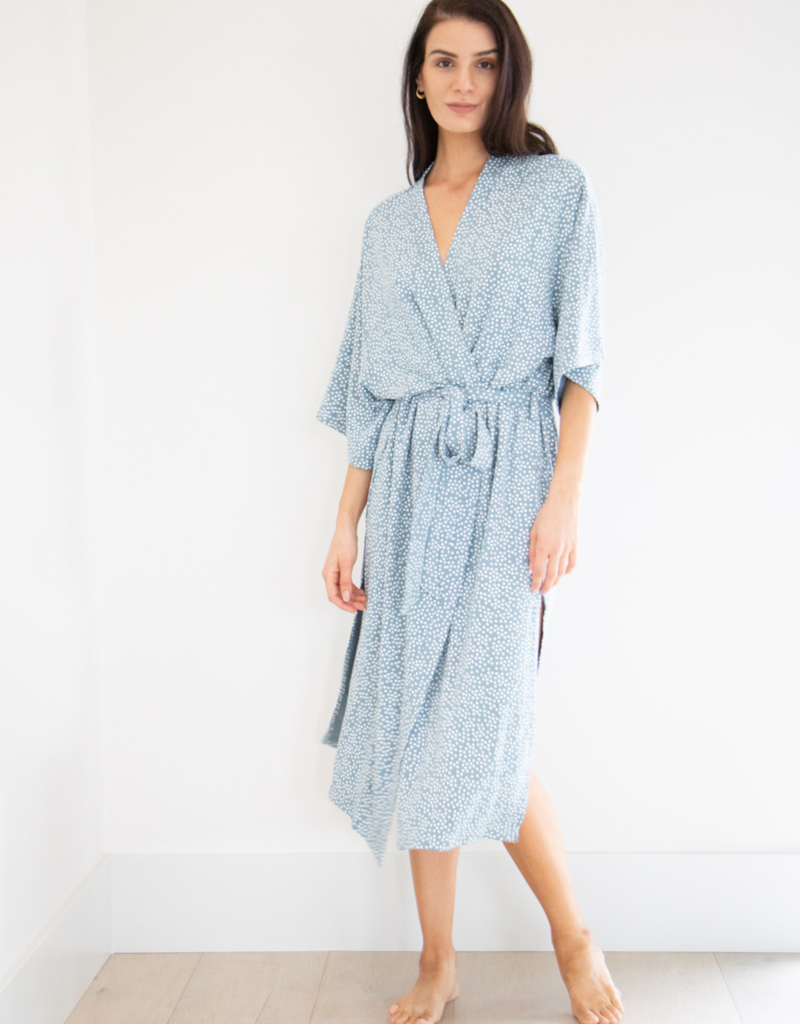 Privilege Chemise Robe - Coastal Blue (FINAL SALE)