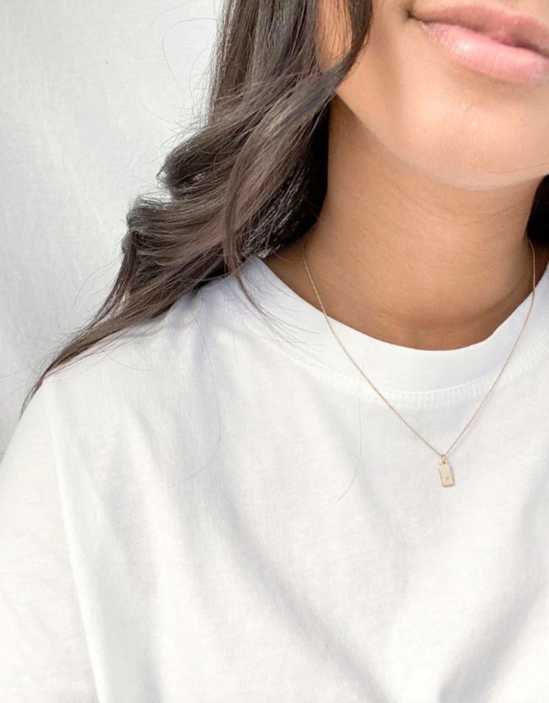 Little Gold Classic Initial Necklace