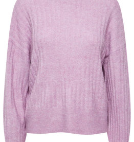 ICHI Alison Ribbed Knit Pullover
