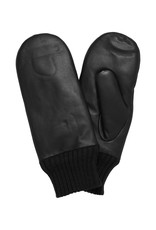 ICHI Accessories Nilla Leather Mitten - Black