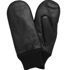 ICHI Accessories Nilla Leather Mitten - Black