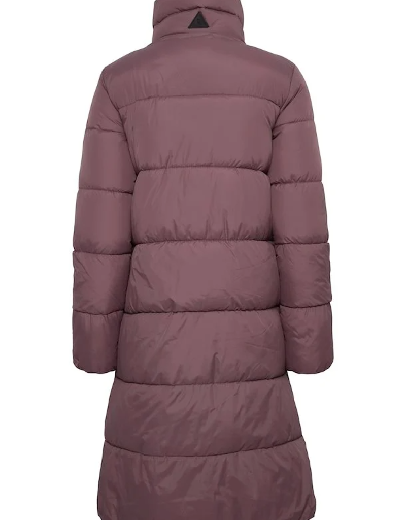 Long Puffer, Bordeaux/Black