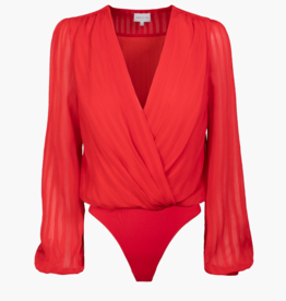 Adelyn Rae Afterhour Shadow Stripe Bodysuit *XS & Large Left*