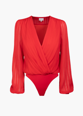 Adelyn Rae Afterhour Shadow Stripe Bodysuit *XS & Large Left*