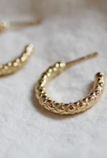 Little Gold Basil Hoops