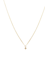 Leah Alexandra Starburst Necklace Gold 14K Solid Chain / 10K Solid Pendant