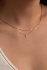Leah Alexandra Starburst Necklace Gold 14K Solid Chain / 10K Solid Pendant