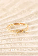 Leah Alexandra Gold Starburst Ring