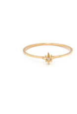 Leah Alexandra Gold Starburst Ring