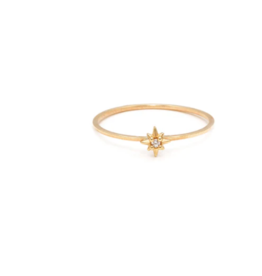 Leah Alexandra Leah Alexandra - Gold Starburst Ring - 10K Solid Gold