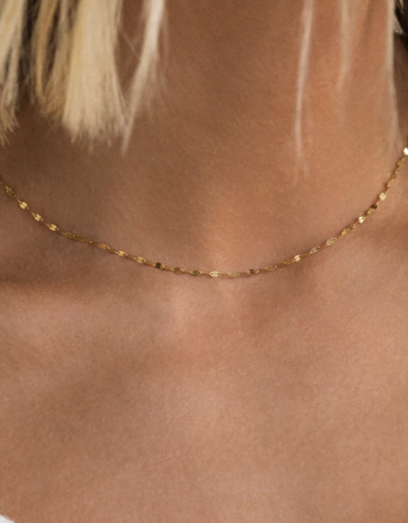 Leah Alexandra Shimmer Necklace - 10K Solid Gold