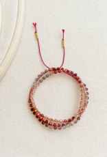Alijuna Devocion Swarovski Crystal Beaded Wrap Bracelet