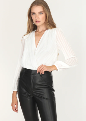 Adelyn Rae Afterhour Shadow Stripe Bodysuit *XS & Large Left*