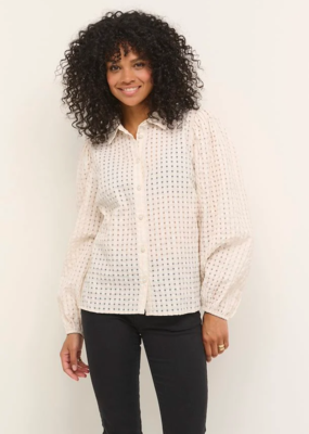 Kaffe Sissel Shirt with Pearl Buttons