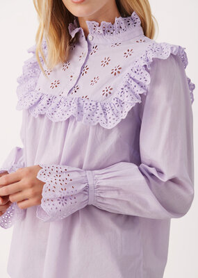 Part Two Nilea Eyelet Ruffle Blouse