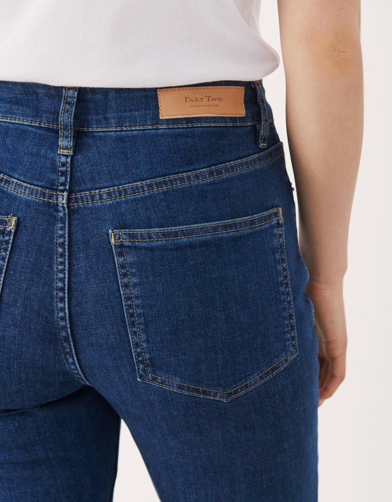 Part Two Ryan High-Rise Crop Jean in Dark Wash (FINAL SALE)