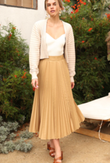 Greylin Rhea Pleated Midi Poplin Pleated Skirt (FINAL SALE)