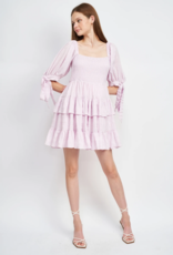 En Saison Adara Tiered Mini Dress