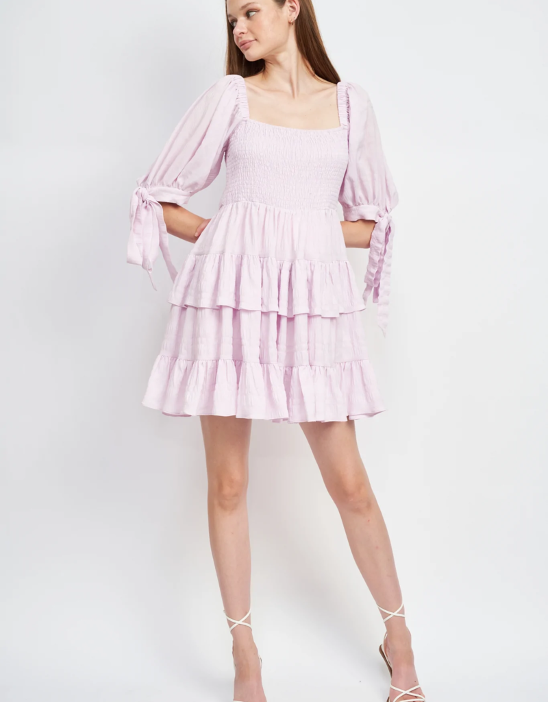 En Saison Adara Tiered Mini Dress