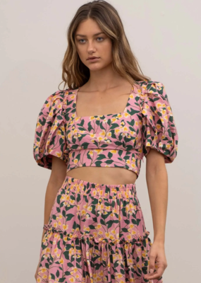 Carys Bubble Sleeve Tiered Mini Dress - Adorn Boutique