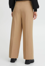 ICHI Lexi Wide Leg Trouser in Tan (FINAL SALE)