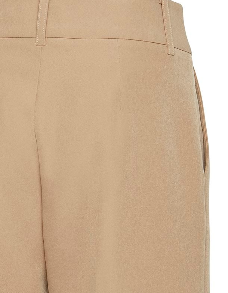 ICHI Lexi Wide Leg Trouser in Tan (FINAL SALE)