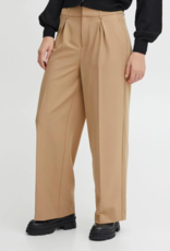 ICHI Lexi Wide Leg Trouser in Tan (FINAL SALE)