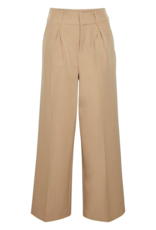 ICHI Lexi Wide Leg Trouser in Tan (FINAL SALE)