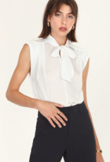 Greylin Annette Bow Tie Sleeveless Blouse (FINAL SALE)