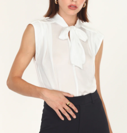 Greylin Annette Bow Tie Sleeveless Blouse *XS & Large Left*