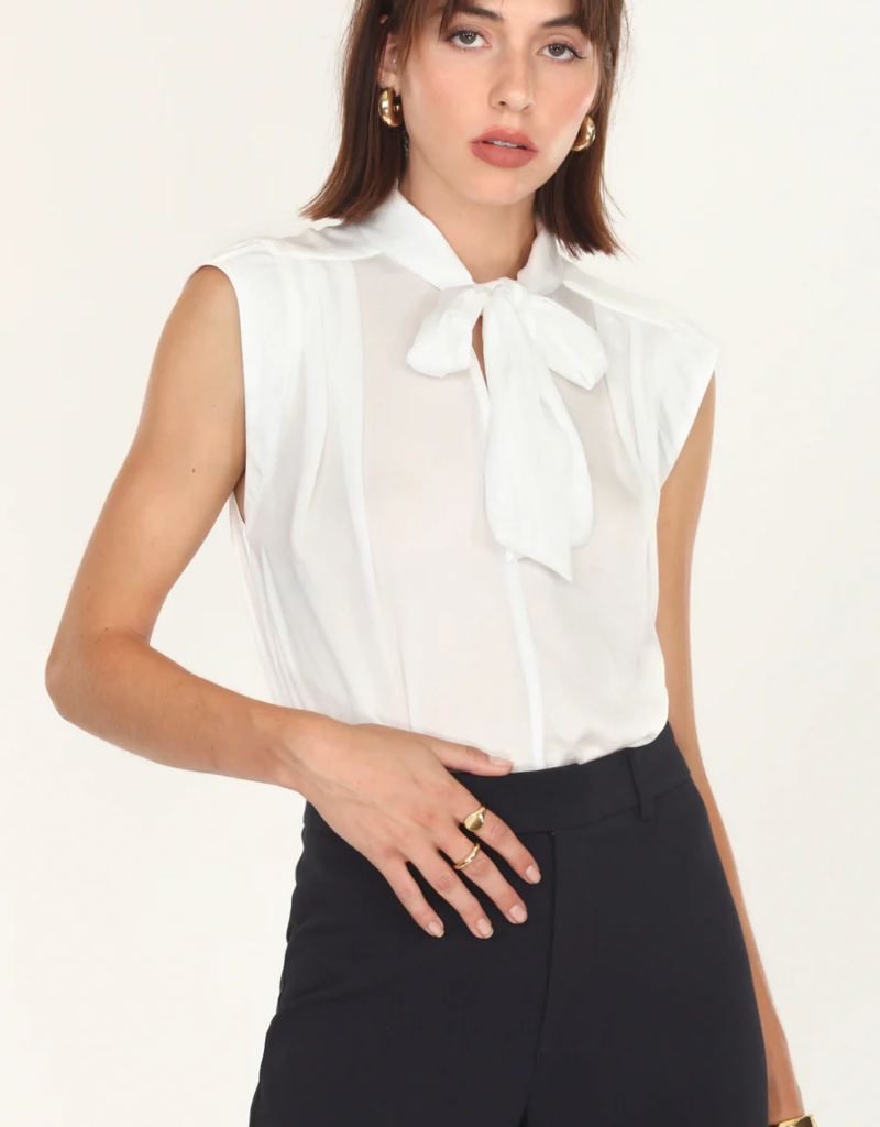 Greylin Annette Bow Tie Sleeveless Blouse (FINAL SALE)