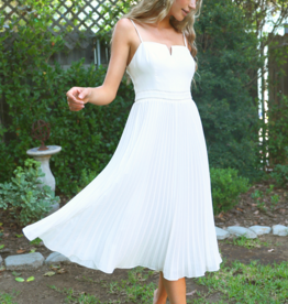 Adelyn Rae Camilla Pleated Midi Dress *Only One Left - XL*