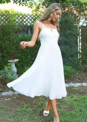 Adelyn Rae Camilla Pleated Midi Dress *Large & XL Left*