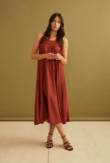 LAB Ashlyn Satin Slip Maxi Dress