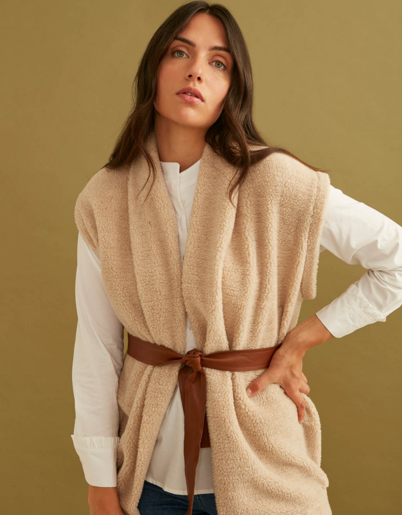 LAB Aimee Faux Shearling Gilet