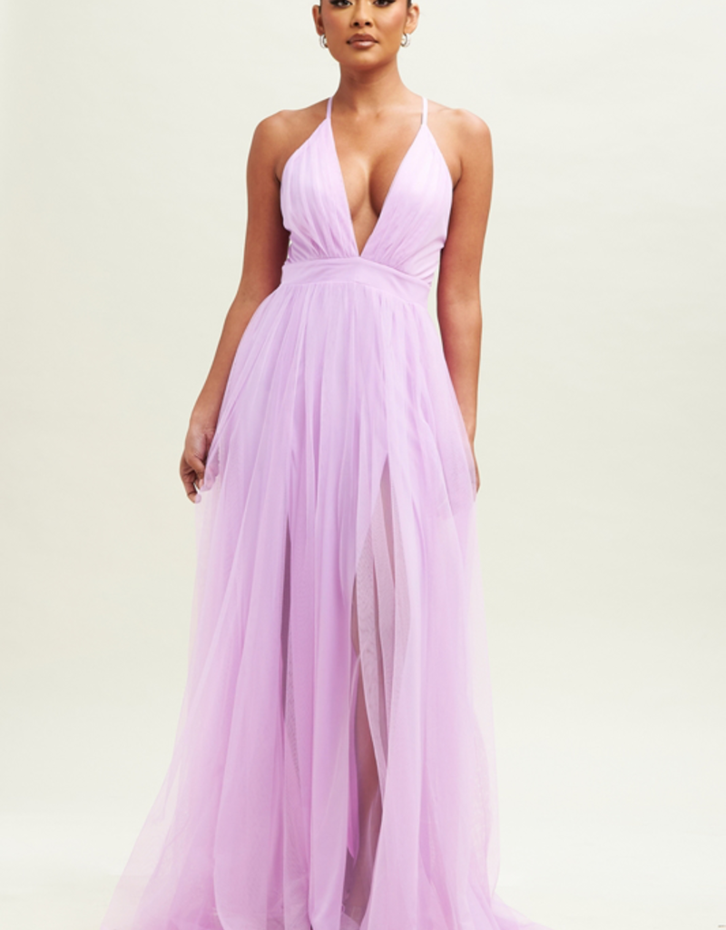 Luxxel Selena Tulle Maxi Dress