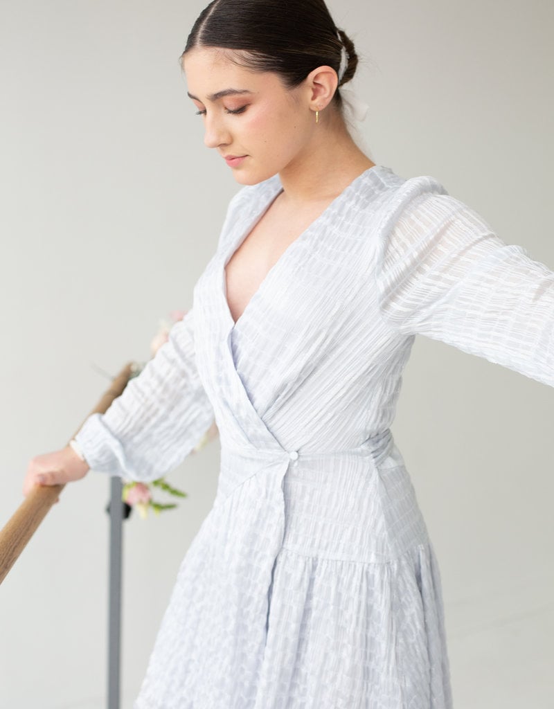 Greylin Alessia Textured Chiffon Mini Dress (FINAL SALE)