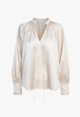 Greylin Larissa Wide Cuff Sateen Blouse (FINAL SALE)