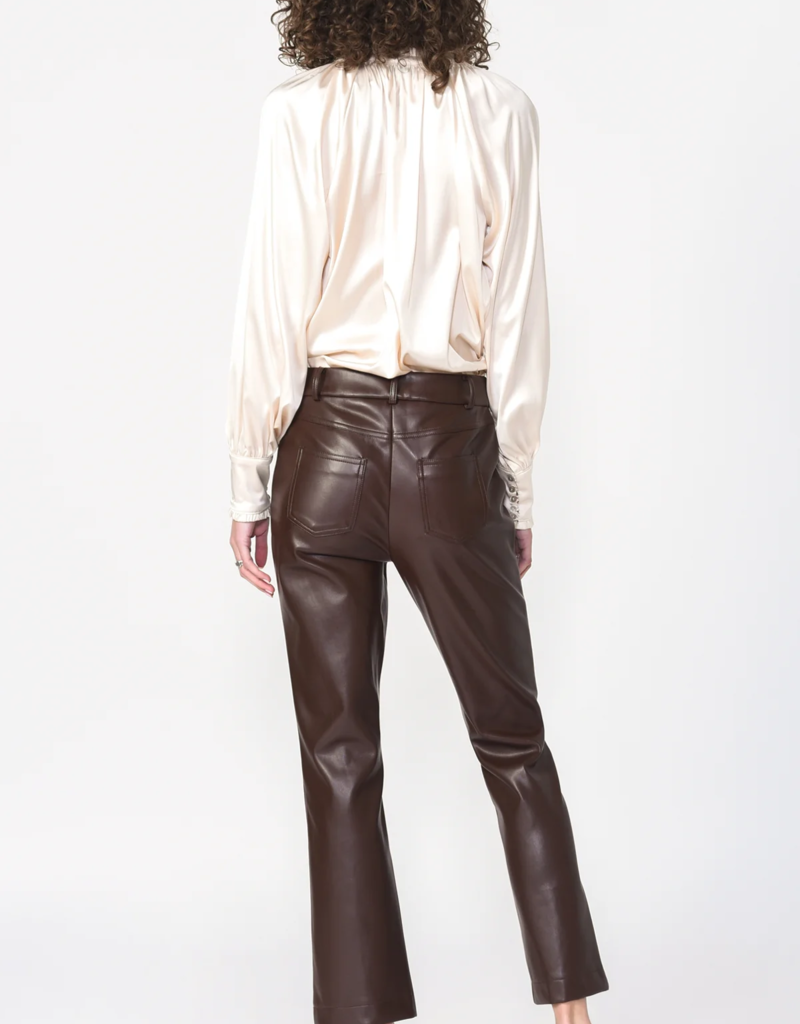 Greylin Larissa Wide Cuff Sateen Blouse (FINAL SALE)