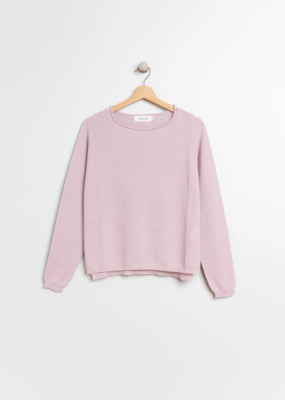 Indi and Cold Lila Cotton Knit Pullover