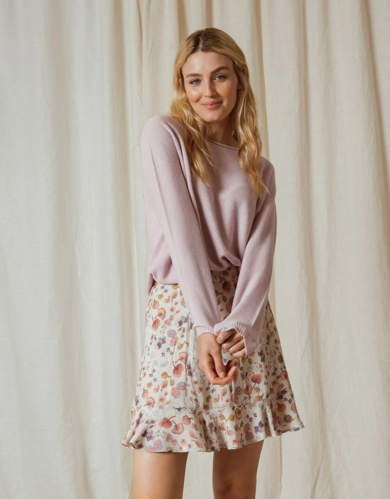 Indi and Cold Lila Knit Pullover