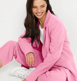 Kaffe Sakura High Waist Full Length Pant in Pink *Size 4 & 6*