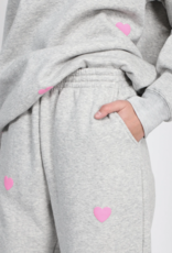 Brunette the Label Heart Fleece Oversized Jogger