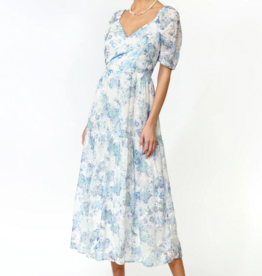 Adelyn Rae Madelin Faux Wrap Embroidered Midi *Only One Left - XL*