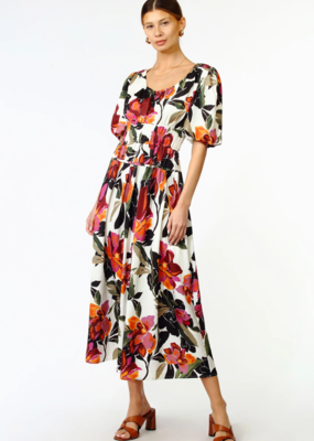 Adelyn Rae Lucia Smocked Midi Dress (XS & XL)