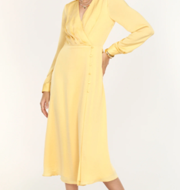 Greylin Cherie Satin Midi Dress (XS)