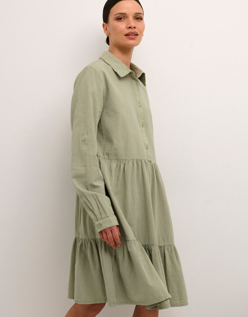 Kaffe Anya Tiered Shirt Dress