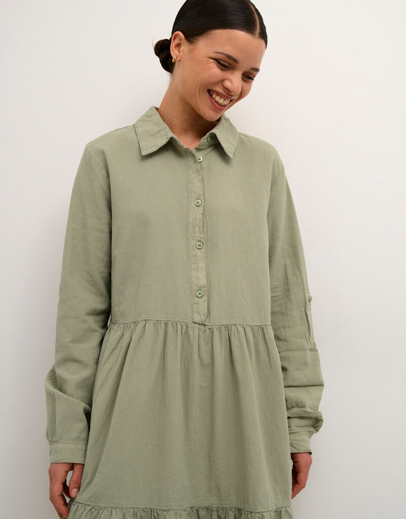 Kaffe Anya Tiered Shirt Dress